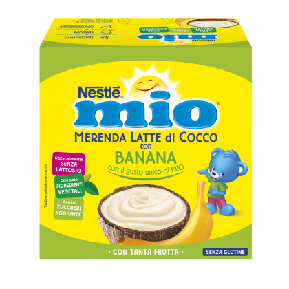 Merenda al latte di Cocco con Banana