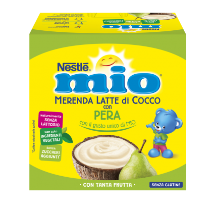 Merenda al latte di Cocco con Pera